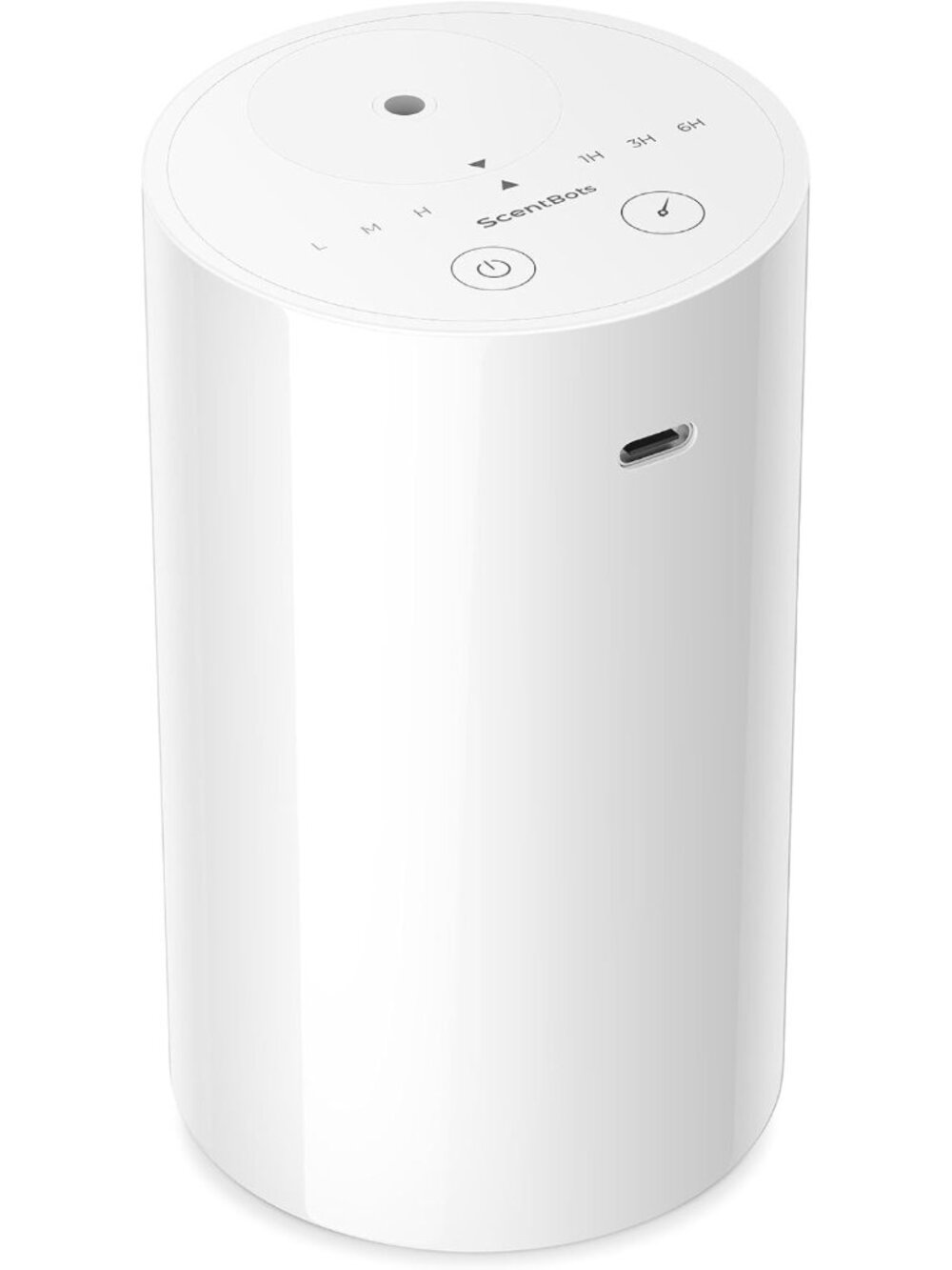 Waterless Essential Oil Diffuser for Home & Room - White Aromatherapy Device